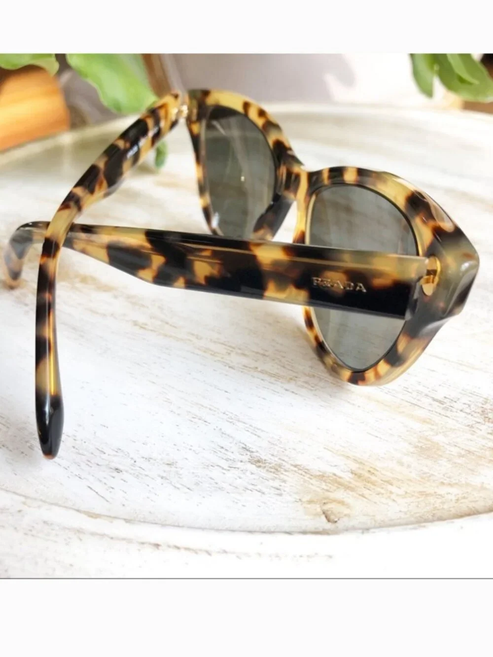 Prada Cat Eye Glasses in Havana Tortoise Shell